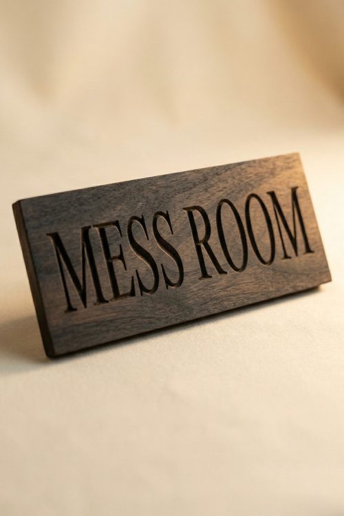 Engraved Wooden Name Sign